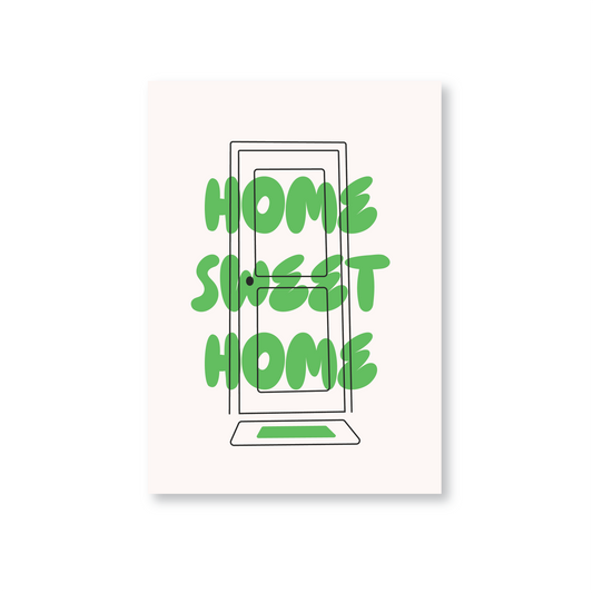 Green Home Sweet Home (New Home Card)
