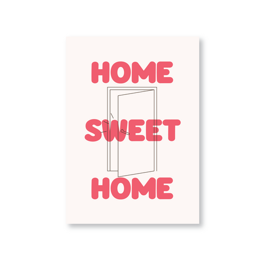 Red Home Sweet Home (New Home Card)