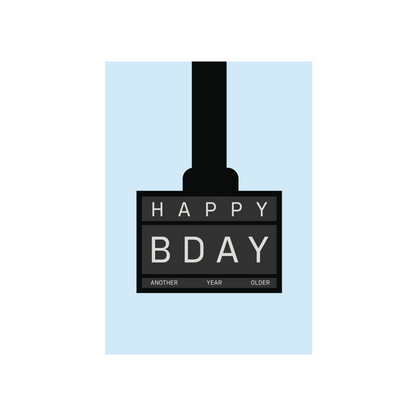 Hyrox Happy Birthday Card (In Blue & Pink)