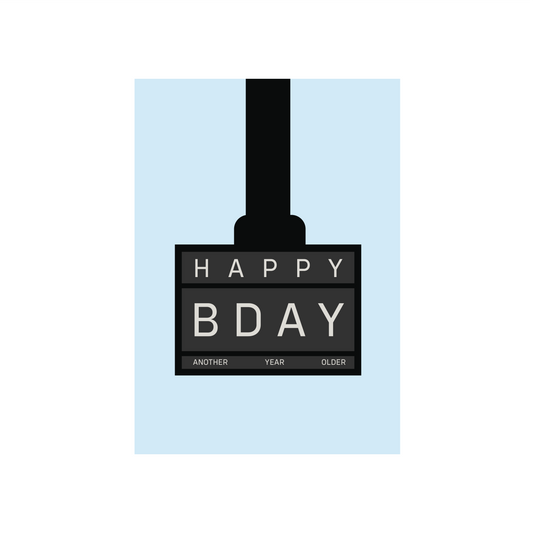 Hyrox Happy Birthday Card (In Blue & Pink)