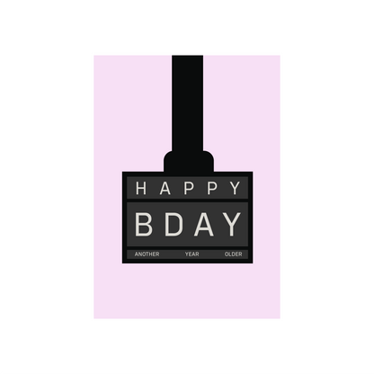 Hyrox Happy Birthday Card (In Blue & Pink)