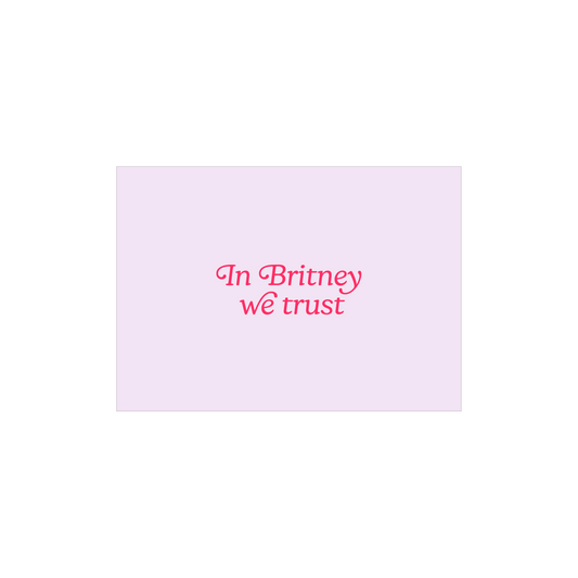 In Britney We Trust A6 Postcard