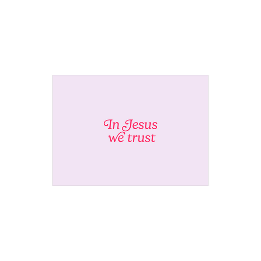 In Jesus We Trust A6 Postcard
