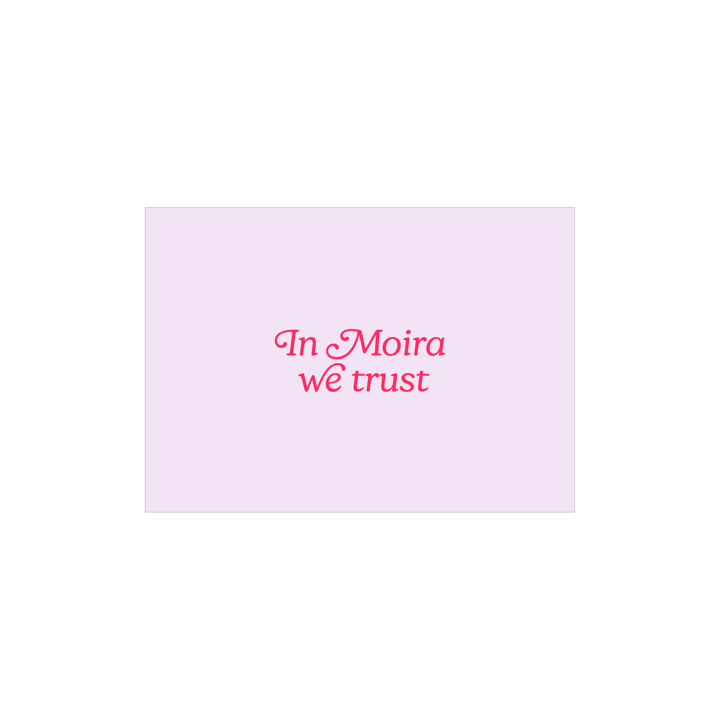 In Moira Rose We Trust A6 Postcard