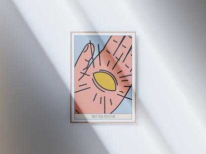 Trust Your Intuition (Palm & Third Eye) Poster