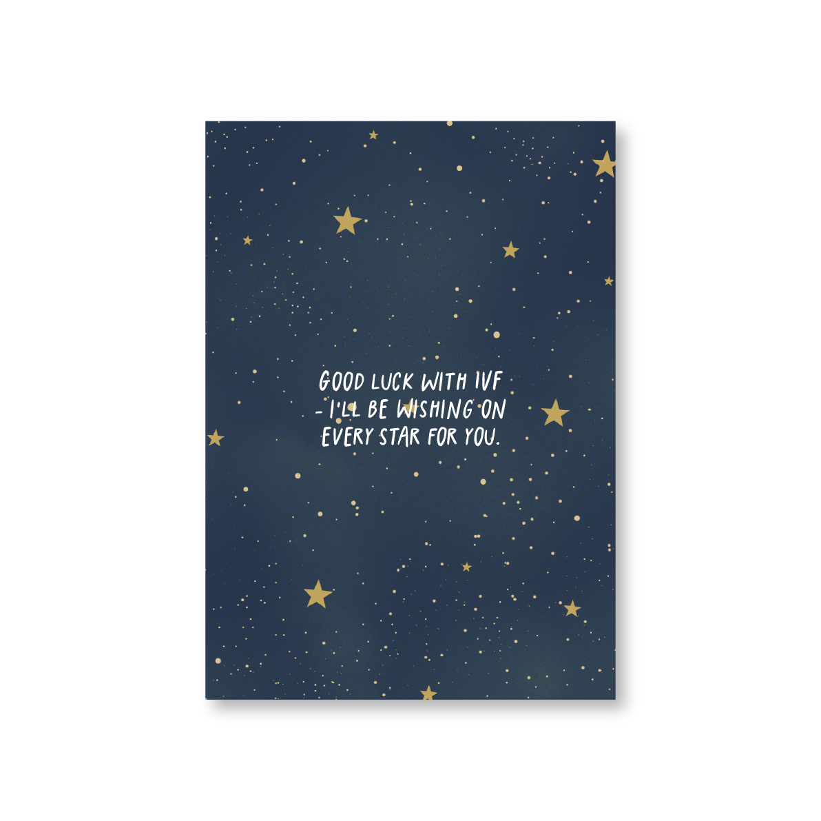 Wishing On Every Star IVF Good Luck Card