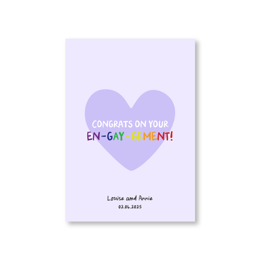 Congratulations On Your En-gay-gement Card (LGBT Engagement Card)