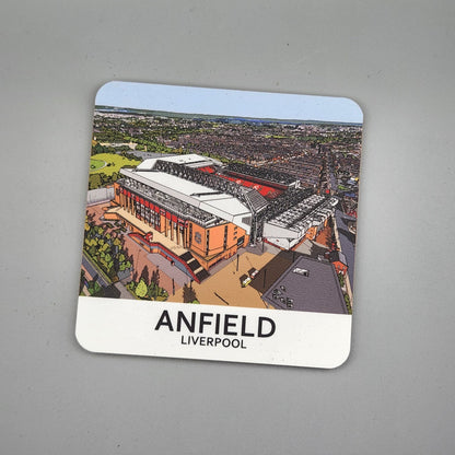 Liverpool FC coaster of Anfield aerial view