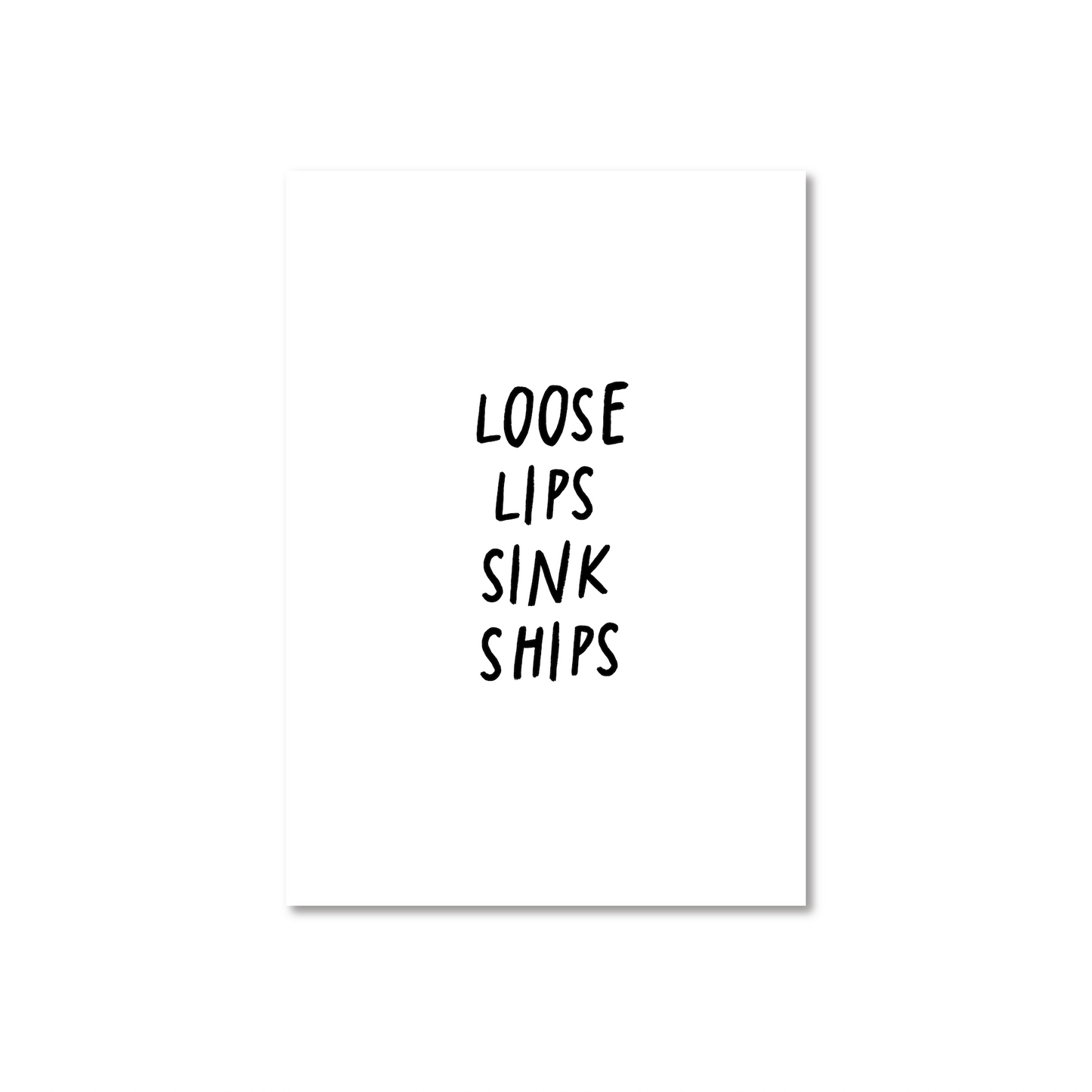 Loose Lips Sink Ships Rap Music Poster (A5 - A3)