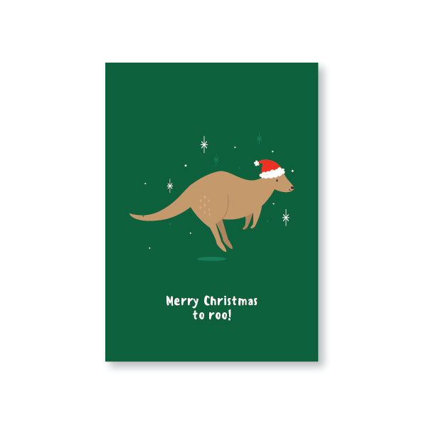 Merry Christmas To Roo Kangaroo Christmas Card