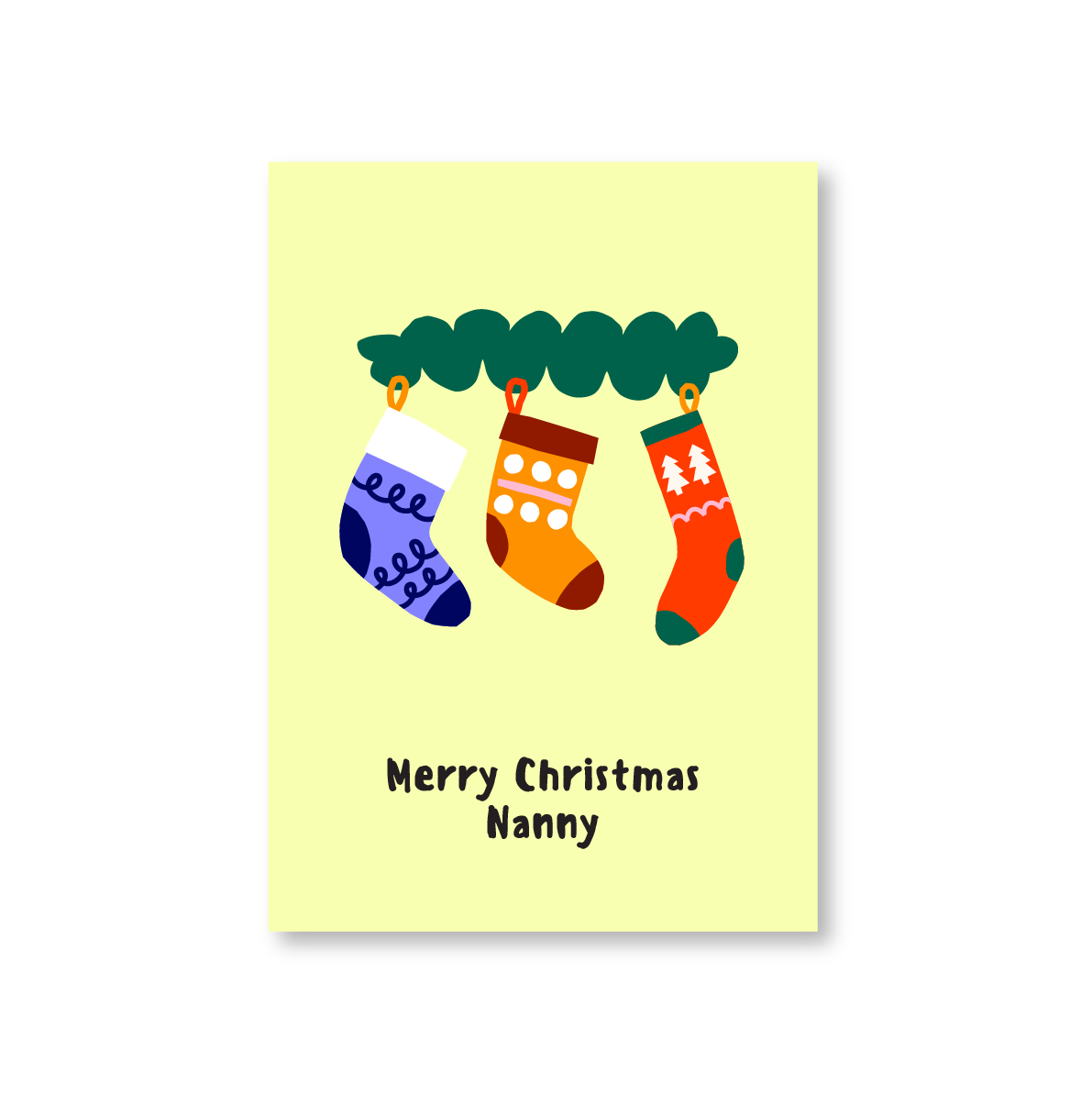 Merry Christmas Nanny (Christmas Card For Nan)