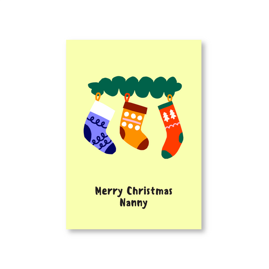 Merry Christmas Nanny (Christmas Card For Nan)