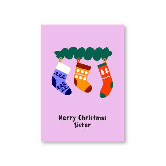 Merry Christmas Sister (Christmas Card For Sister)