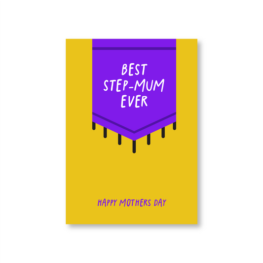 Best Step-mum Ever Banner (Mothers Day Card)