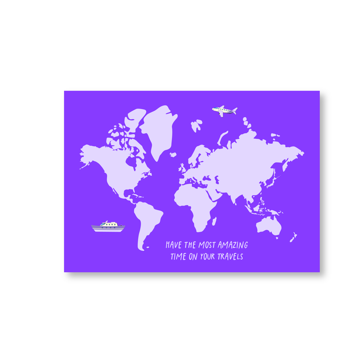 Good Luck With Traveling Greetings Card