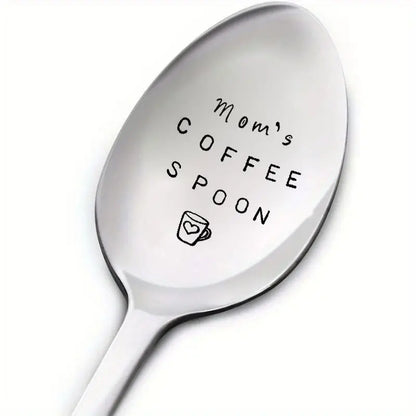 Engraved Mom's Coffee Spoon