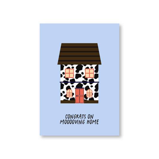 Congrats on Moooving Home (New Home Card)