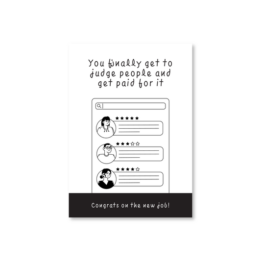 Judge People And Get Paid For It (New Job Card For Managers)