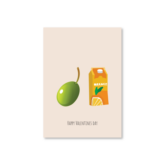 Olive Juice (Happy Valentines Day) Card