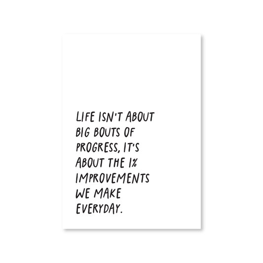 One Percent Poster (Everyday Progress) (A4)