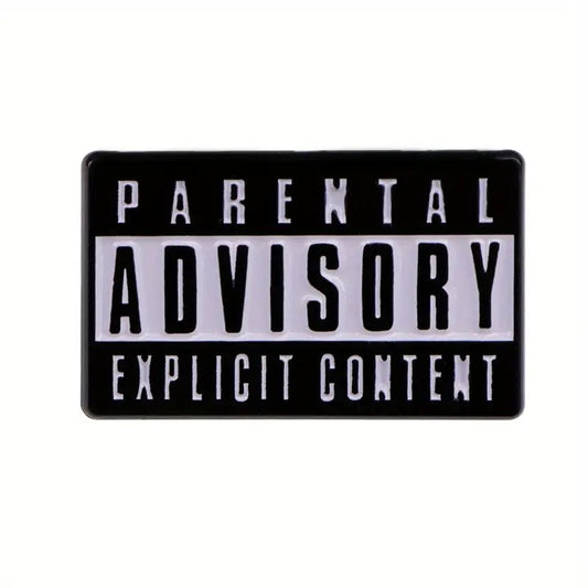 Parental Advisory Explicit Content Pin Badge