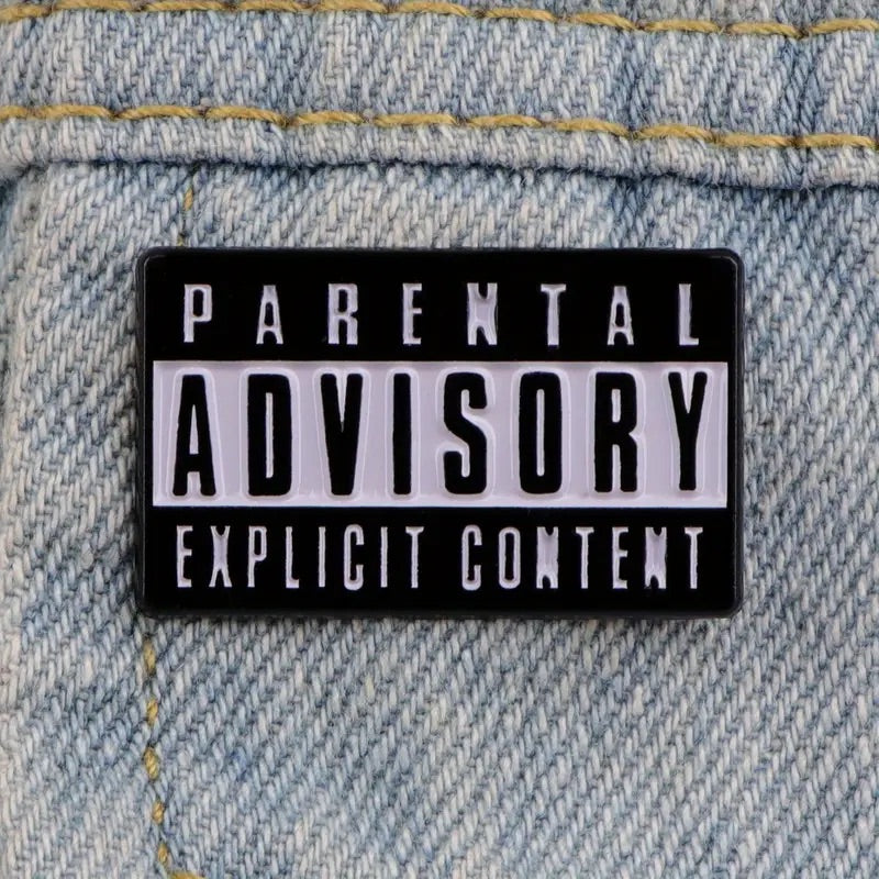 Parental Advisory Explicit Content Pin Badge