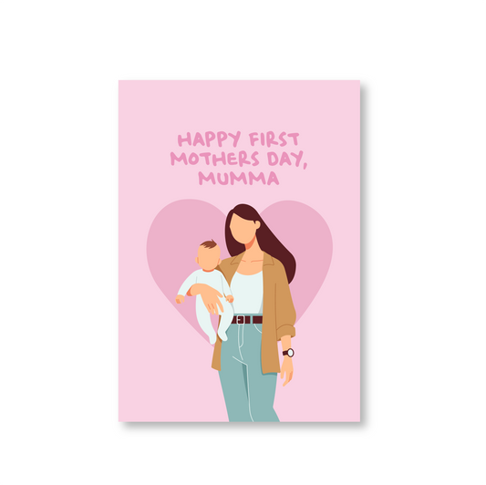 Happy First Mothers Day Card (Personalised)