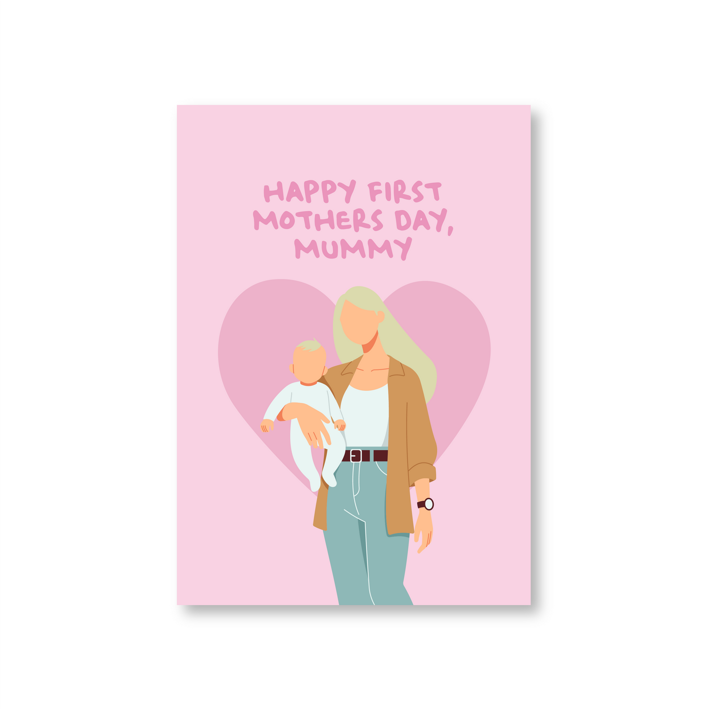 Happy First Mothers Day Card (Personalised)