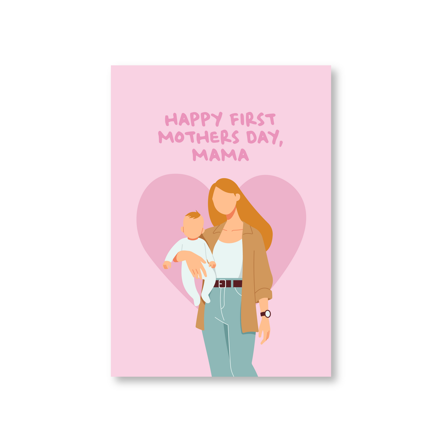 Happy First Mothers Day Card (Personalised)