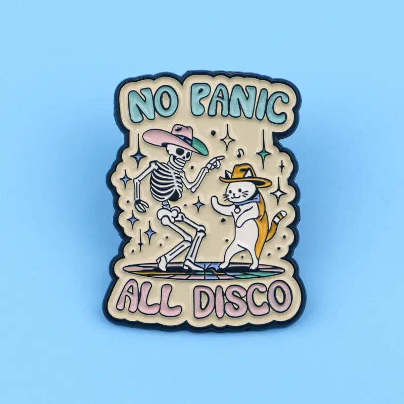 All Panic, No Disco Pin Badge For Emos