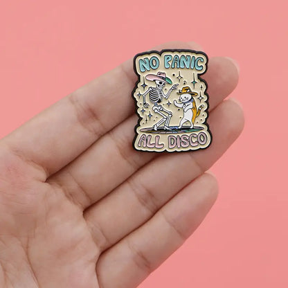 All Panic, No Disco Pin Badge For Emos