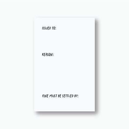 Police Cake Fine Cards