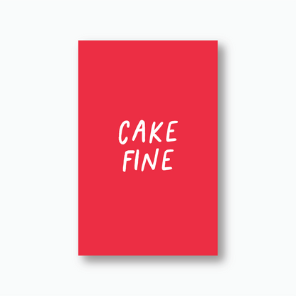 Police Cake Fine Cards