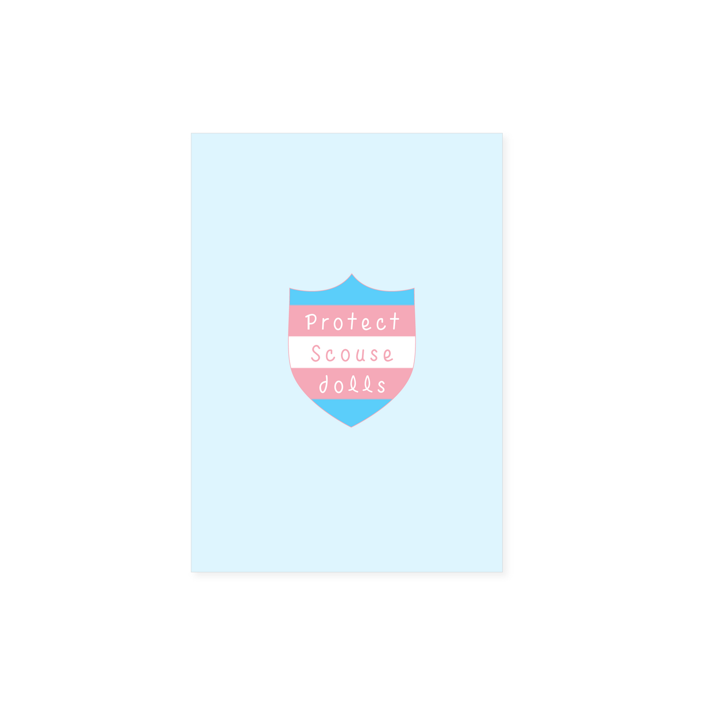 Protect Scouse Dolls A6 Postcard