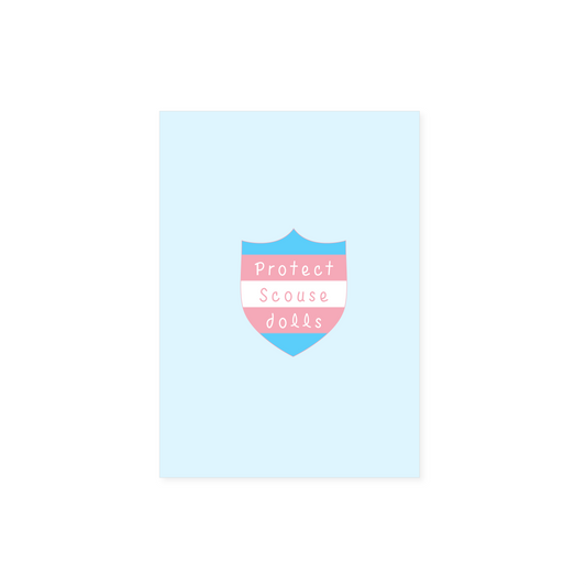 Protect Scouse Dolls A6 Postcard