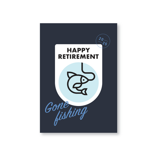 Gone Fishing Retirement Card