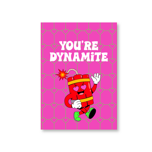 You're Dynamite (Retro Valentines Day Card)