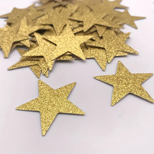 Gold Glittery Star Table Confetti (50PCS)