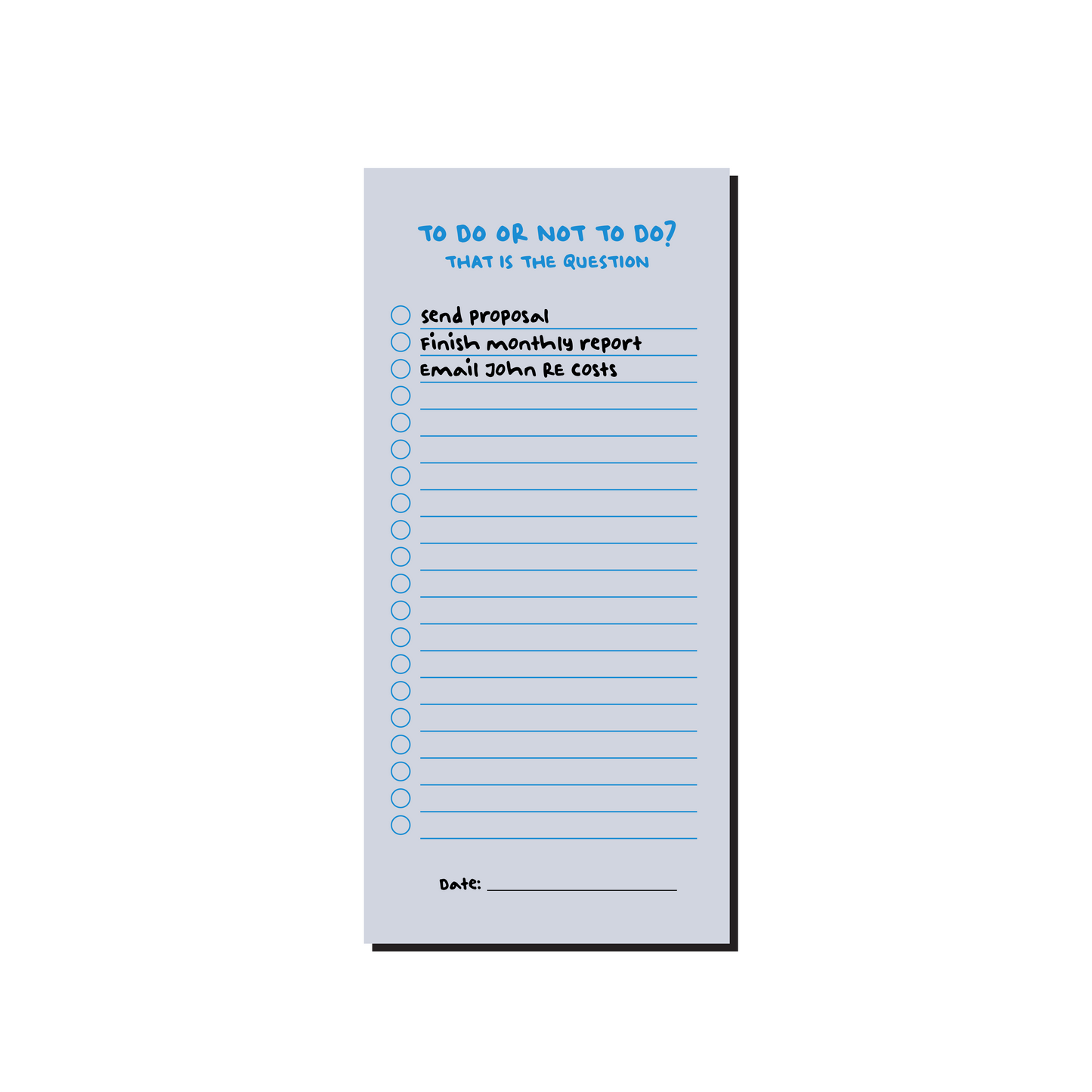 To Do Or Not To Do? (To Do List Desk Pad) 210mm x 90mm