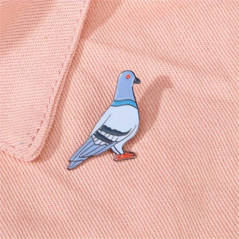 Charming Pigeon Pin Badge