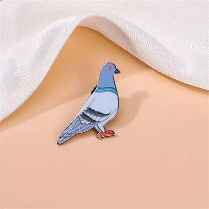 Charming Pigeon Pin Badge