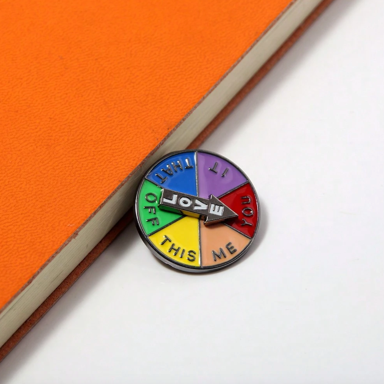 Funny Spinning Fuck It Pin Badge