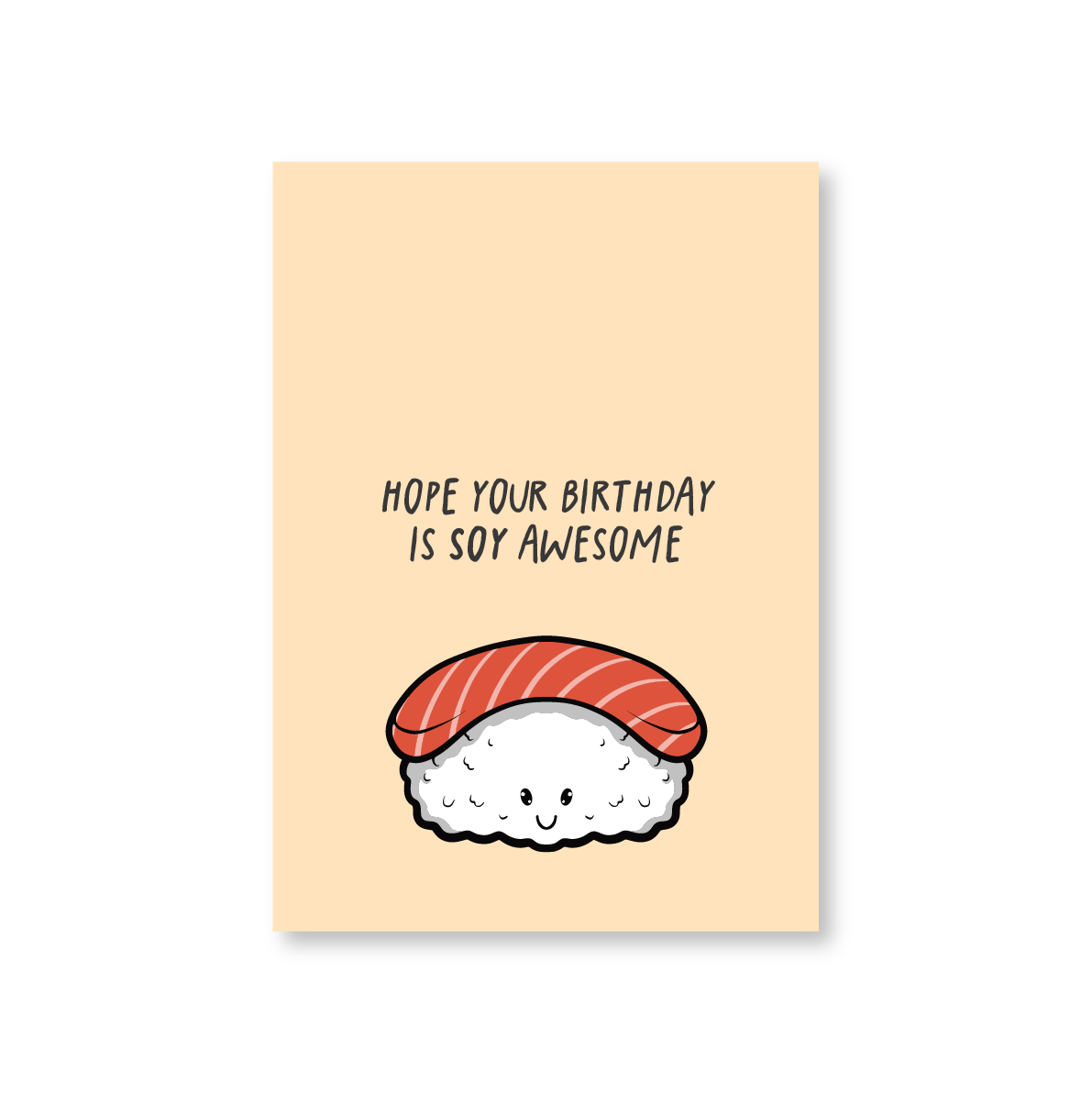 Sushi Birthday Card (Soy Awesome)