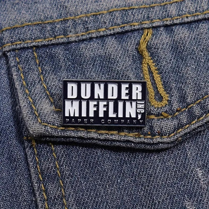 The Office Dunder Mifflin Paper Co Pin Badge