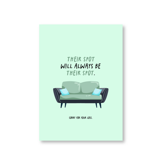 Their Spot Pet Sympathy Card