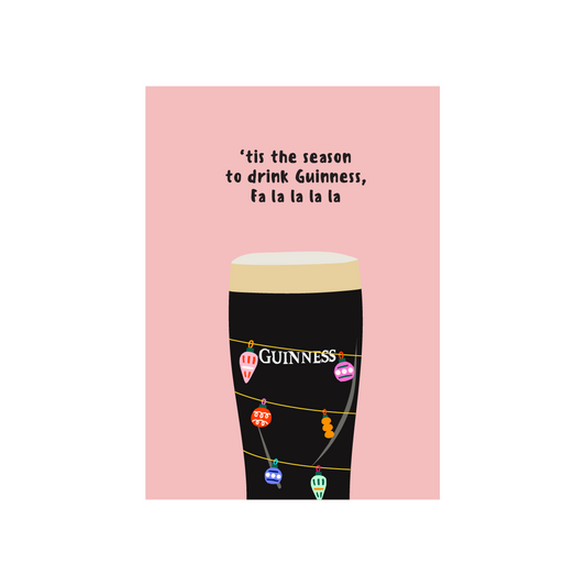 'tis the season to drink Guinness Christmas Card