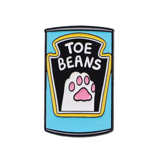 Toe Beans Cat Lovers Pin Badge