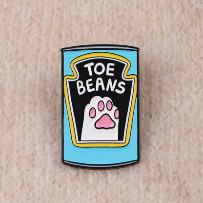 Toe Beans Cat Lovers Pin Badge