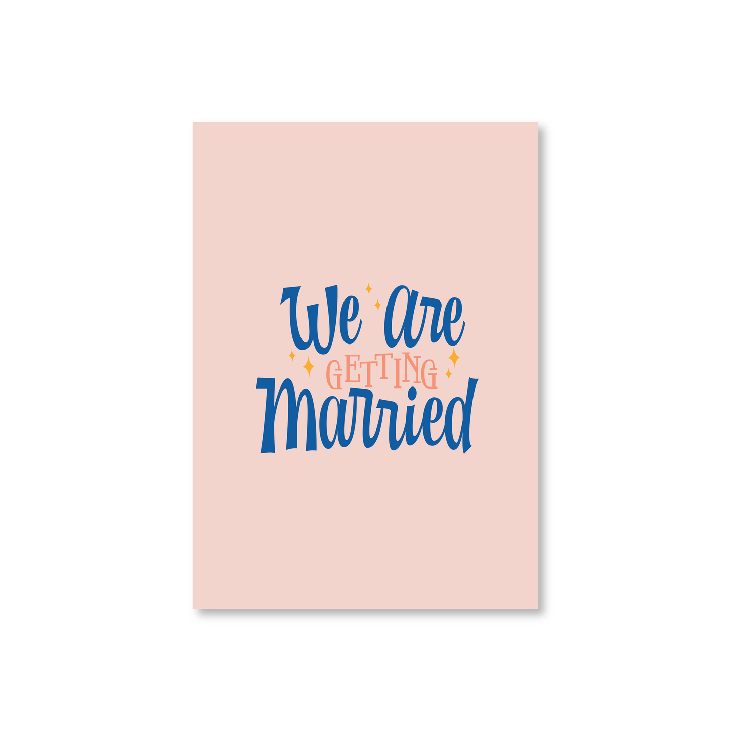 We Are Getting Married! Wedding Card For Brides & Grooms