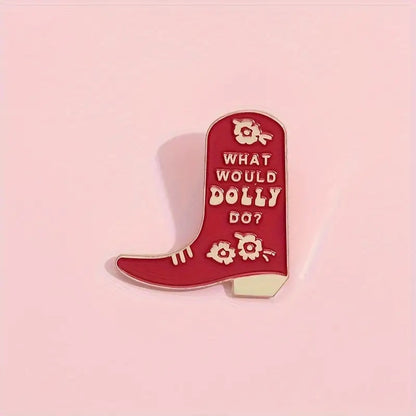 What Would Dolly Do? Pin Badge